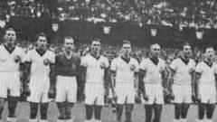Az első válogatott meccs a II. világháború után